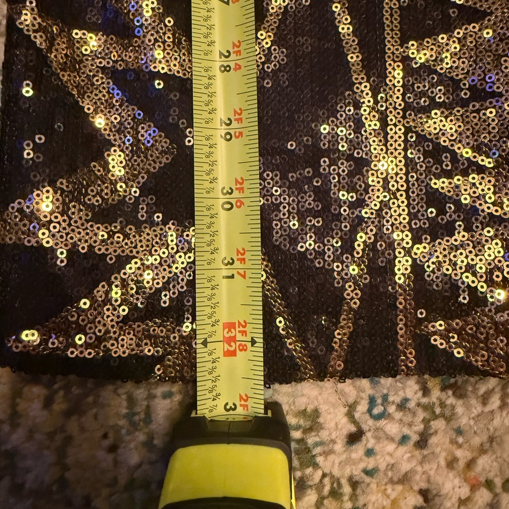 Black and Gold Sequin Dress - Picture 7 of 8